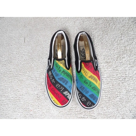 Vans Unisex Multicolor Spirit Canvas Classic Slip On Sneaker Shoes Size M4.5 W6 - Picture 4 of 7